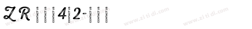 Z R 阵全套4右2字体转换